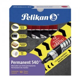 PEL-MAR-026003 / 30260003 Marcador permanente Pelikan 540 rojo caja con 10 piezas