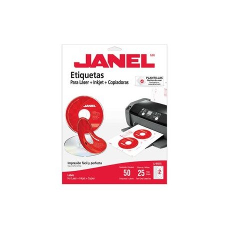 JAN-ETI-5931-25 / 1085931101 ETIQUETA BLANCA JANEL CD 117 MM C/50