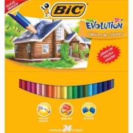 BIC-COL-9324 / 3270220060093 COLORES BIC EVOLUTION 24 PIEZAS