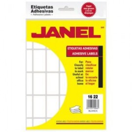 JAN-ETQ-N216X22 / 1001622100 ETIQUETA BLANCA JANEL CLASICA NO. 2