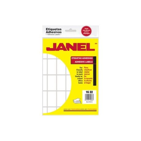 JAN-ETQ-N216X22 / 1001622100 ETIQUETA BLANCA JANEL CLASICA NO. 2