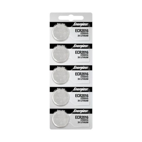 ENE-PIL-CR2016 / 2016BP5 Pila de litio Energizer 2016 de 3.0v blíster con 5 pzas
