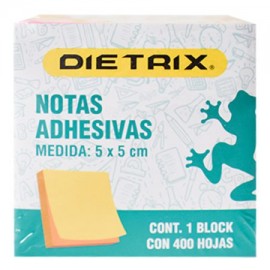 DIE-PST-8740 / 8740 Notas adhesivas Dietrix colores neón de 5 x 5 cm con 400 hojas