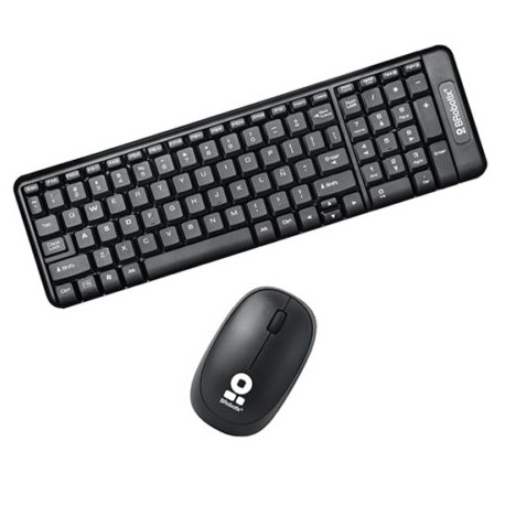 BR-ACC-6000618 / 6000618 Kit Teclado y Mouse Brobotix inalámbrico negro