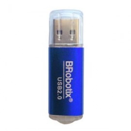 BR-CO-345673A / 345673A LECTOR USB MICRO SD AZUL METALICO