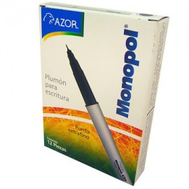 AZO-MAR-3801NEC / 301.3801NE PLUMON MONOPOL EXTRAFINO NEGRO C/12