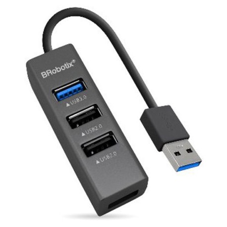 BR-CO-263021 / 263021 Hub Brobotix USB v3.0 4 puertos negro