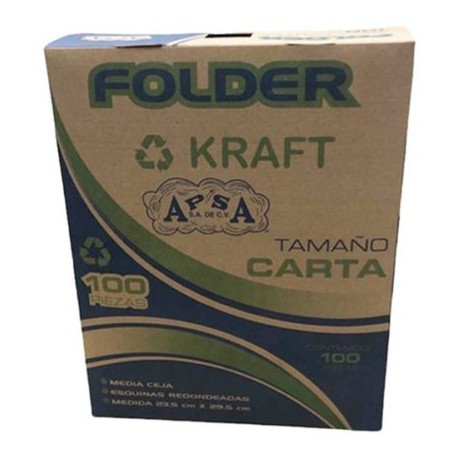 APS-FOL-L16 / L16-P Folder kraft APSA tamaño carta  , paquet