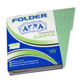 APS-FOL-L12 / L12FC Folder verde APSA tamaño carta  , paquet