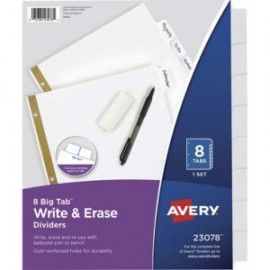AVE-SEP-23078 / 23078 SEPARADOR BLANCO CARTA 8 DIVISIONES