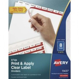 AVE-SEP-11437 / 11437 SEPARADOR BLANCO CARTA 8 DIVISIONES