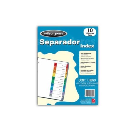 ACO-SEP-P1347 / P1347 SEPARADOR C/NUMERACION 10 DIVISIONES