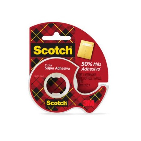 P3M-ADS-7064168 / 70007064168 SCOTCH CINTA SUPER ADHESIVA DISPENSER 19