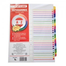 DIE-SEP-7605 / 7605 Separadores Dietrix tamaño carta de la aa la z pestañas de color