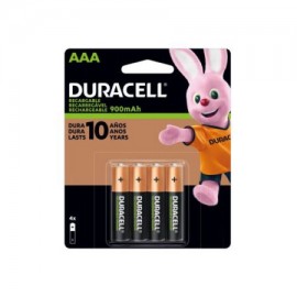 DUR-PIL-RECAAA / 41333031187P Pila recargable Duracell AAA blíster con 4 pzas