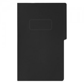 FTC-FOL-3037 / FB-3037 Carpeta pressboard con broche Fortec oficio color negro, paquete c/10 pzas