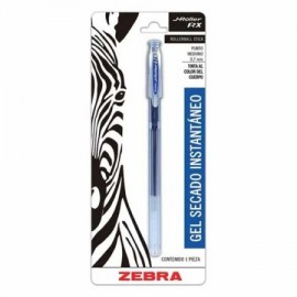 ZEB-BOL-861B / 8611 Boligrafo gel j roller rx zebra punto fino 0.5 mm azul blister 1 pz
