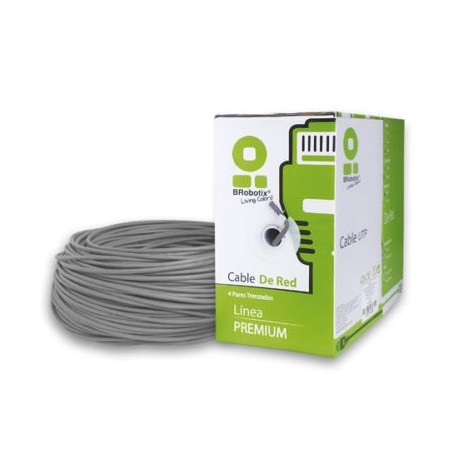BR-CO-400052G / 400052G Bobina CAT 5e Brobotix CCA UTP 100 mts gris