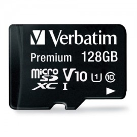 VER-ACC-44085 / 44085 Microsdxc Premium Verbatim 128gb clase 10 con adaptador