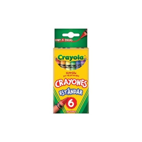 CRA-CRA-523006 / 52-3006 Crayones Estándar 9.21 cmx.7.9 cm 6pz