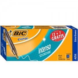 BIC-BOL-BOL12AZ / 70330179172 BOLIGRAFO BIC CRISTAL INTENSO AZUL