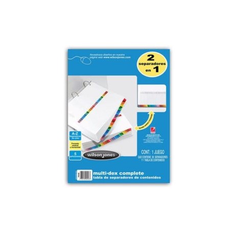 ACO-SEP-P0448 / P0448 SEPARADOR MULTIDEX ALFABETICO A-Z