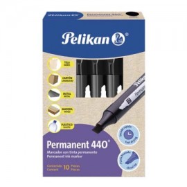 PEL-MAR-440NGOC / 30240017 Marcador permanetne Pelikan 440 redondo negro caja con 10 piezas