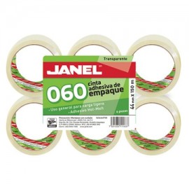 JAN-ADS-6544X15 / 0654415700 CINTA EMPAQUE TRANSP JANEL 44X150 C/6