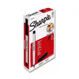 BER-MAR-812793 / 37001B Marcador ultra fino permamente Sharpie caja 12 piezas