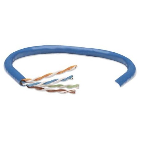 IC-CO-362344 / 362344 Bobina Intellinet CAT 5e CCA UTP 305m solida azul