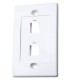 IC-CO-163293 / 163293 Tapa Intellinet (faceplate) 2 puertos color blanco