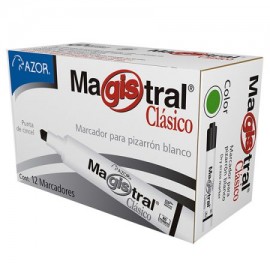 AZO-MAR-83404C / 301.83404 MARCADOR MAGISTRAL CLASICO VERDE C/12