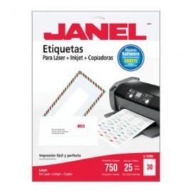 JAN-ETI-5260-25 / 1085260101 ETIQUETA BLANCA JANEL 25X67MM C/750