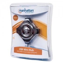 IC-CO-162272 / 162272 Hub Manhattan USB v2.0 4 puertos negro economico