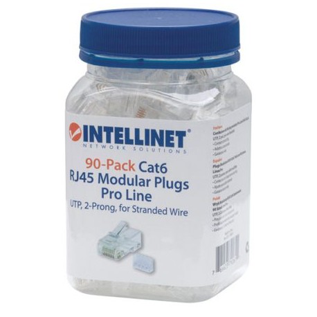IC-CO-790611 / 790611 Plug Intellinet RJ45 CAT 6 UTP multifilar pro 90 piezas