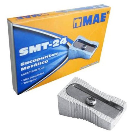 MAE-SAC-SMT2 / SMT2-12 Sacapuntas mae doble metalico caja con 1