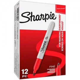 BER-MAR-8019212 / 1812766 MARCADOR PERMANENTE SHARPIE FINO ROJO