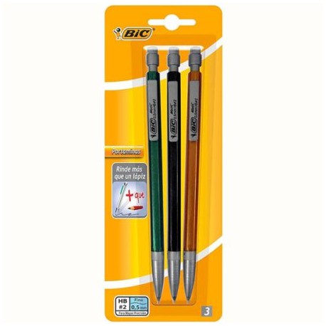 BIC-MIN-36381 / 936381 Lapicero Bic 0.5mm metálico blister 3pz