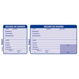 FTC-POL-RD6105A / RD-6105-A Recibo de Dinero c/2 blocks