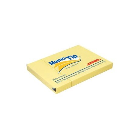 JAN-PST-0203104 / 6560203704 BLOCK MEMO TIP AMARILLO 2X3 PULG PZA
