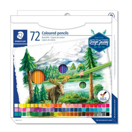 STD-COL-46C72 / 146C C72 Lápices de color Staedtler Design Journey clásicos caja con 72 piezas