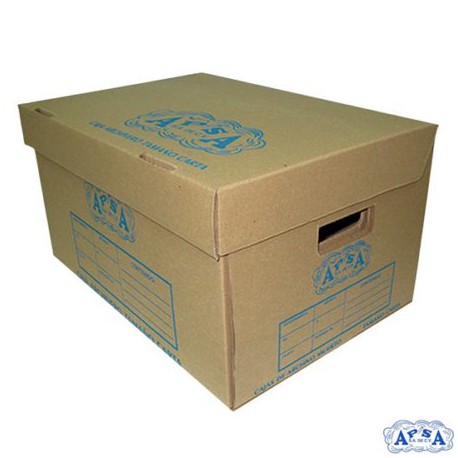 APS-CJA-CMO / CAMO-1 Caja de archivo kraft APSA tamaño oficio caja de cartón corrugado