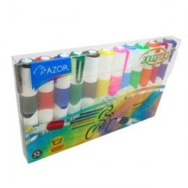 AZO-MAR-20012 / 301.230012 MARCADOR AQUARELO GRIP SURTIDO C/12