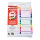 DIE-SEP-4409 / 4409 Separadores Dietrix tamaño carta del 1 al 12 pestañas de color