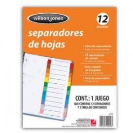 ACO-SEP-P2458 / P2458 SEPARADOR S/NUMERACION 12 DIVISIONES