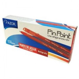 AZO-BOL-6810R / 301.6810RO BOLIGRAFO PIN POINT FINO ROJO C/12