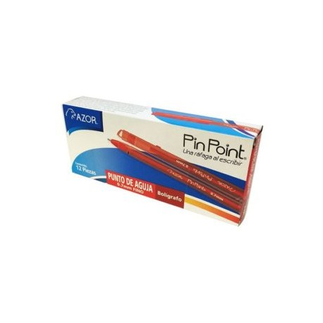 AZO-BOL-6810R / 301.6810RO BOLIGRAFO PIN POINT FINO ROJO C/12