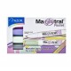 AZO-MAR-8354P / 301.8354P Marcador Magistral Didáctico punta cincel 6 mm colores pastel caja con 4 pzas