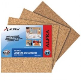 ALF-PIZ-6768 / 6768 Loseta de corcho ALFRA 30x30x0.6 cm