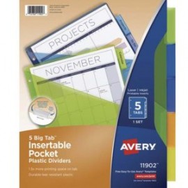AVE-SEP-11902 / 11902 SEPARADOR PLASTICO CARTA 5 DIVISIONES